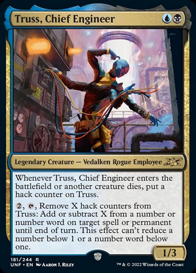 Truss, Chief Engineer [Unfinity] - Magic: The Gathering - Card Brawlers | Quebec | Canada |