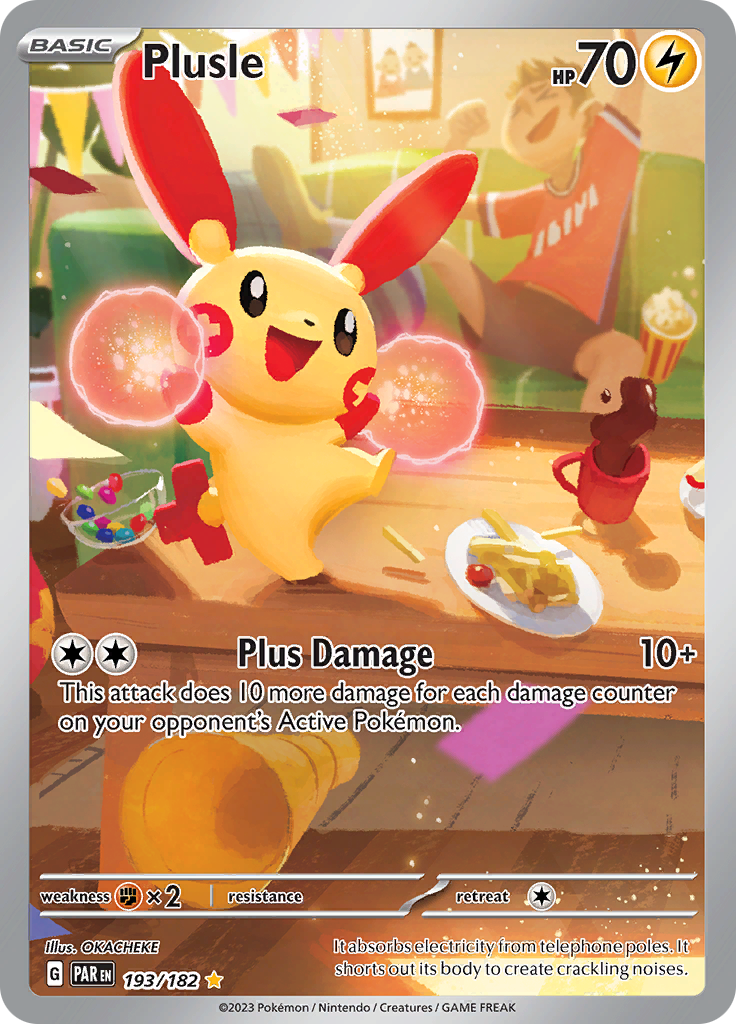 Plusle (193/182) [Scarlet & Violet: Paradox Rift] - Pokémon - Card Brawlers | Quebec | Canada |