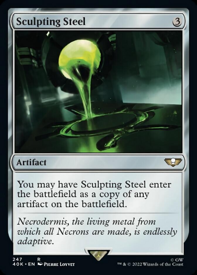 Sculpting Steel (Surge Foil) [Warhammer 40,000] - Magic: The Gathering - Card Brawlers | Quebec | Canada |