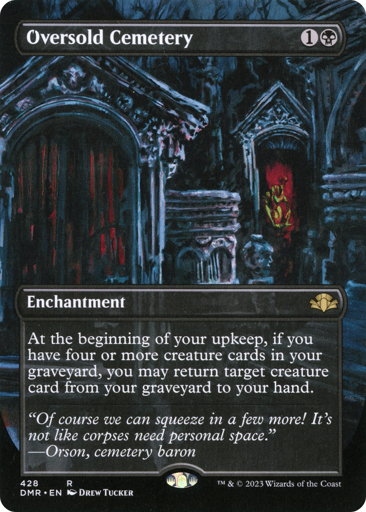 Oversold Cemetery (Borderless Alternate Art) [Dominaria Remastered] - Magic: The Gathering - Card Brawlers | Quebec | Canada |