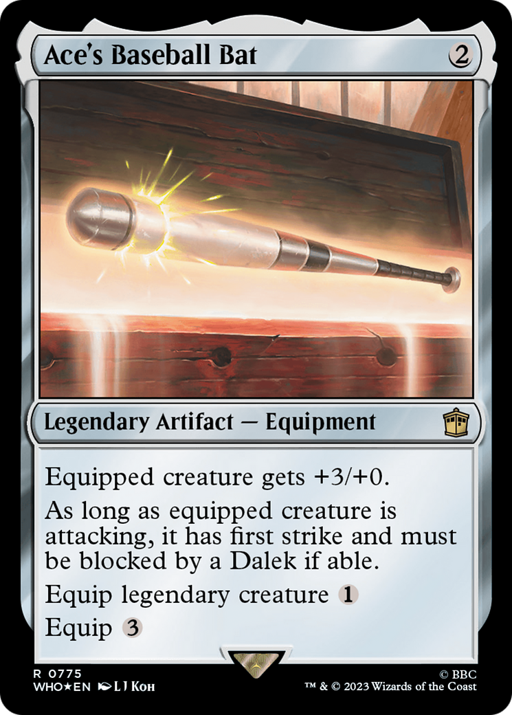 Ace's Baseball Bat (Surge Foil) [Doctor Who] - Magic: The Gathering - Card Brawlers | Quebec | Canada |