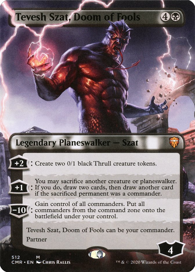 Tevesh Szat, Doom of Fools (Borderless) [Commander Legends] - Magic: The Gathering - Card Brawlers | Quebec | Canada |