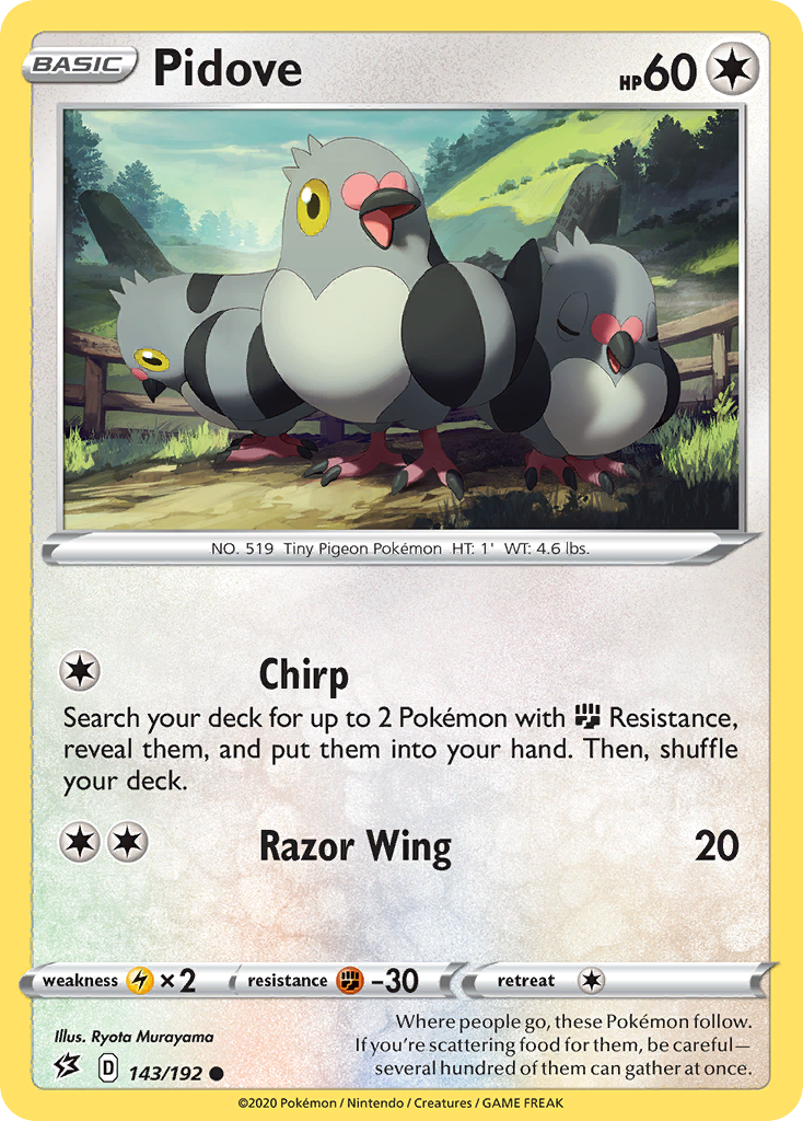 Pidove (143/192) [Sword & Shield: Rebel Clash] - Pokémon - Card Brawlers | Quebec | Canada |