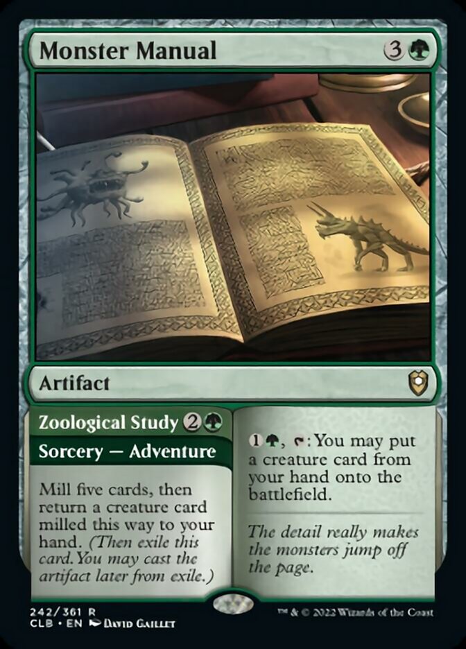 Monster Manual // Zoological Study [Commander Legends: Battle for Baldur's Gate] - Magic: The Gathering - Card Brawlers | Quebec | Canada |