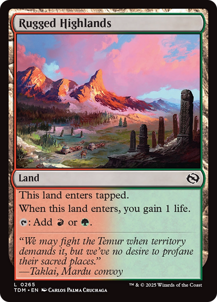 Rugged Highlands [Tarkir: Dragonstorm] - Magic: The Gathering - Card Brawlers | Quebec | Canada |