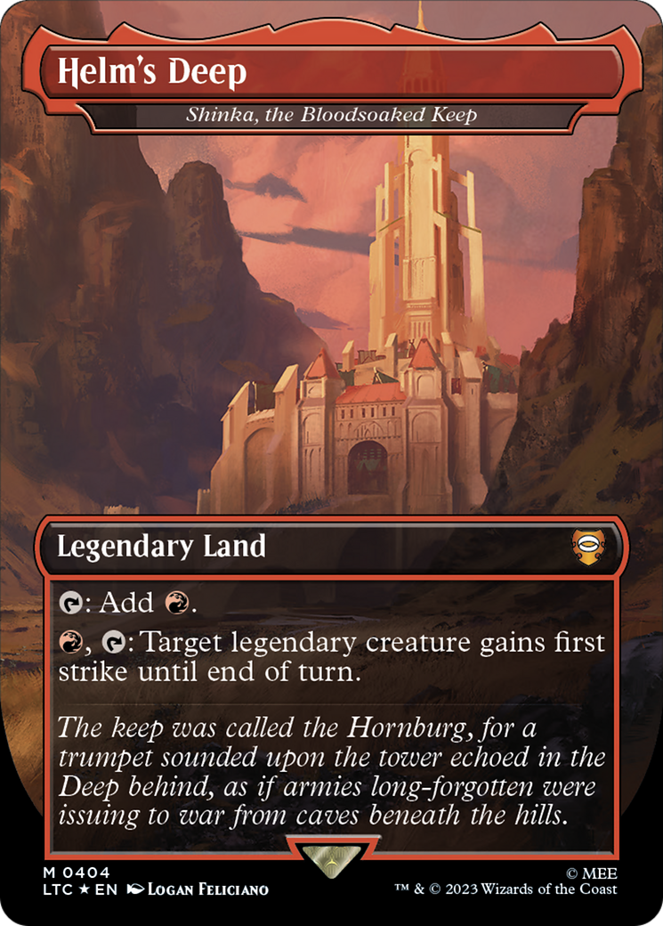 Helm's Deep - Shinka, the Bloodsoaked Keep (Surge Foil Realms and Relics) [The Lord of the Rings: Tales of Middle-Earth Commander] - Magic: The Gathering - Card Brawlers | Quebec | Canada |