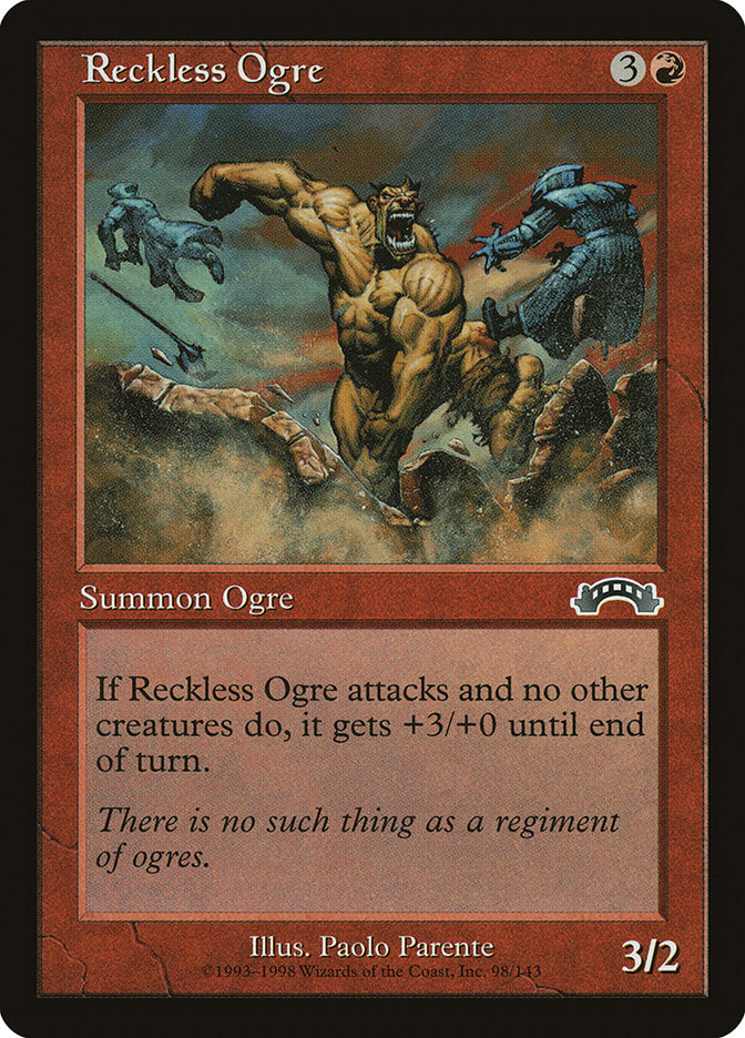 Reckless Ogre [Exodus] - Magic: The Gathering - Card Brawlers | Quebec | Canada |