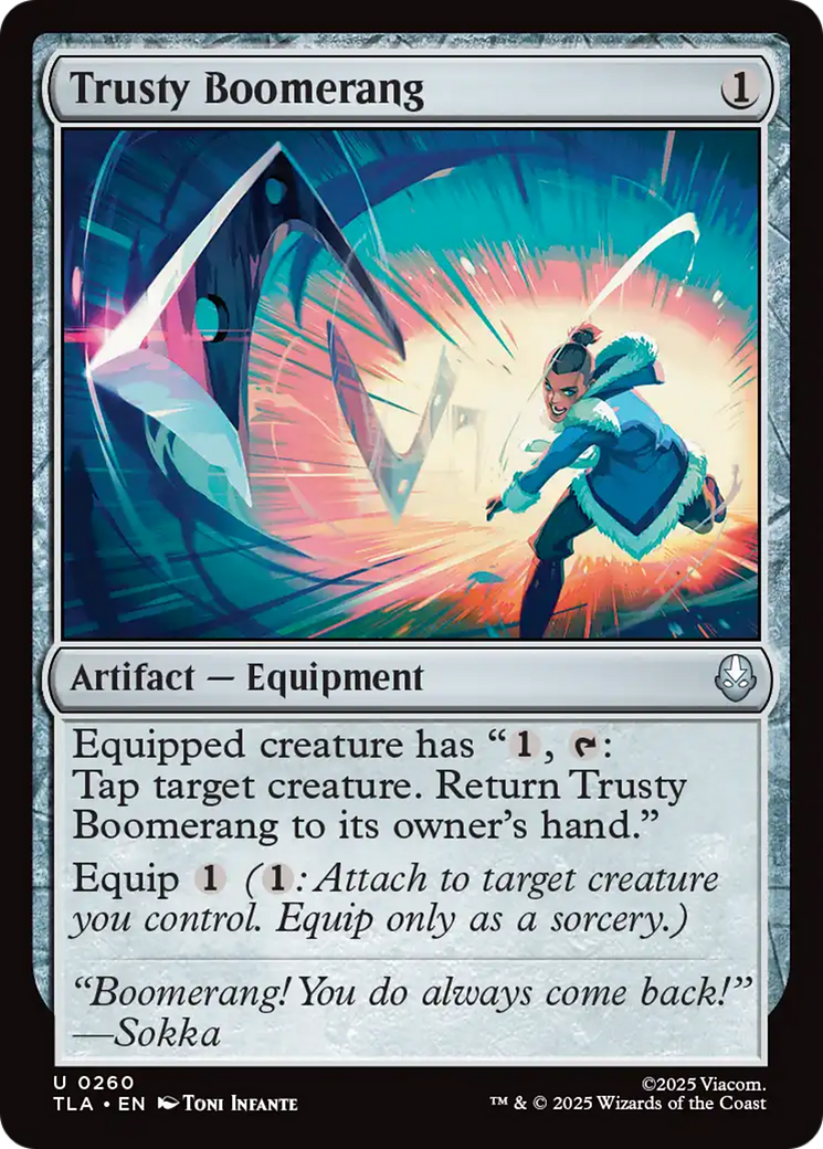 Trusty Boomerang [Avatar: The Last Airbender] - Magic: The Gathering - Card Brawlers | Quebec | Canada |