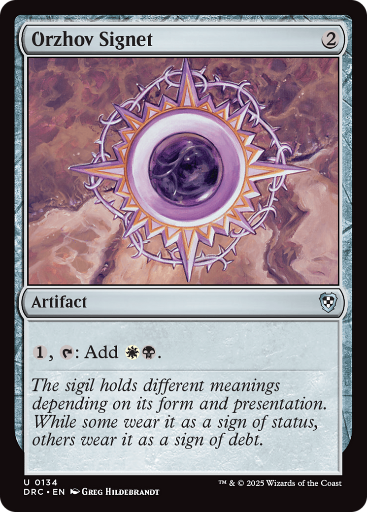 Orzhov Signet [Aetherdrift Commander] - Magic: The Gathering - Card Brawlers | Quebec | Canada |