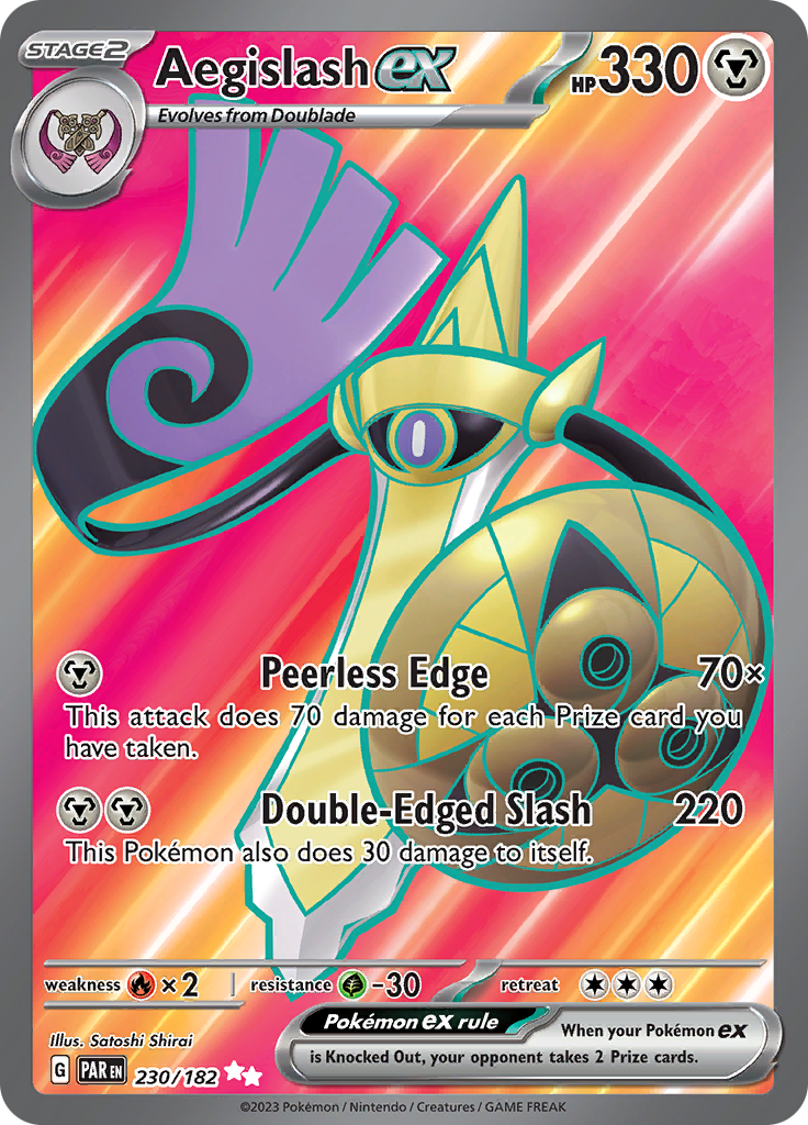 Aegislash ex (230/182) [Scarlet & Violet: Paradox Rift] - Pokémon - Card Brawlers | Quebec | Canada |