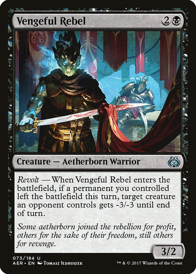 Vengeful Rebel [Aether Revolt] - Magic: The Gathering - Card Brawlers | Quebec | Canada |