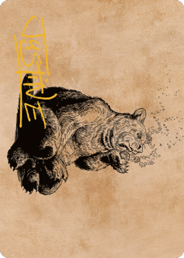 Wilson, Refined Grizzly Art Card (Gold-Stamped Signature) [Commander Legends: Battle for Baldur's Gate Art Series] - Magic: The Gathering - Card Brawlers | Quebec | Canada |