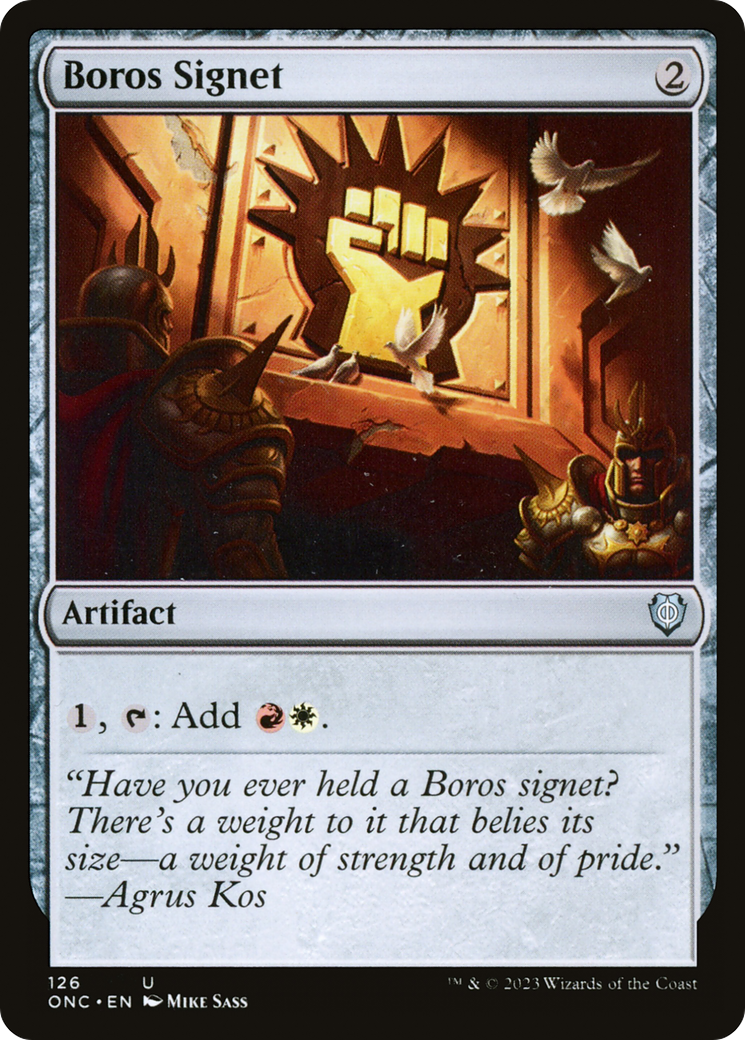 Boros Signet [Phyrexia: All Will Be One Commander] - Magic: The Gathering - Card Brawlers | Quebec | Canada |