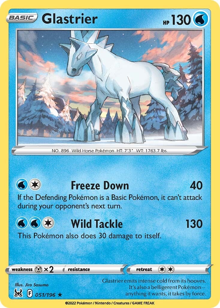 Glastrier (051/196) [Sword & Shield: Lost Origin] - Pokémon - Card Brawlers | Quebec | Canada |