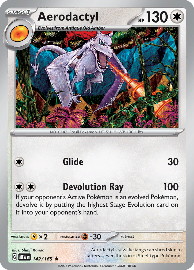 Aerodactyl (142/165) [Scarlet & Violet 151] - Pokémon - Card Brawlers | Quebec | Canada |