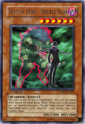 Destiny Hero - Double Dude [DP05-EN005] Rare - Yu-Gi-Oh! - Card Brawlers | Quebec | Canada |