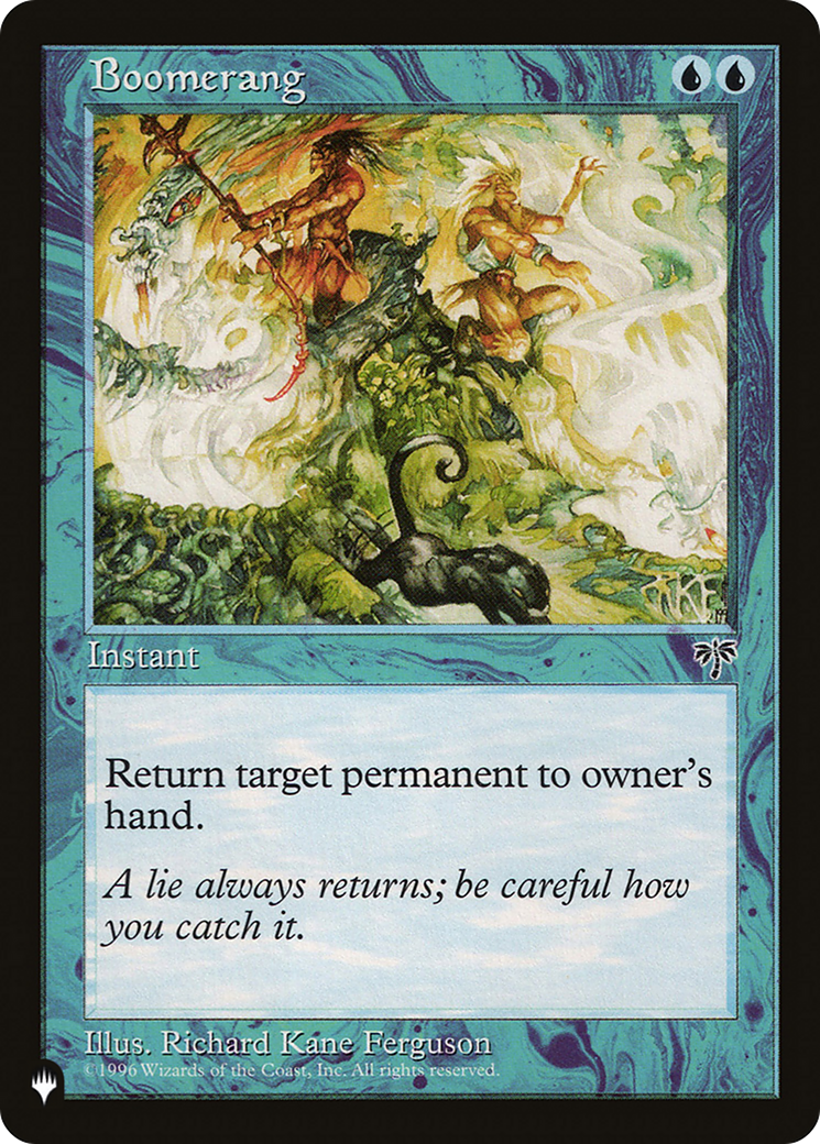 Boomerang [The List] - Magic: The Gathering - Card Brawlers | Quebec | Canada |
