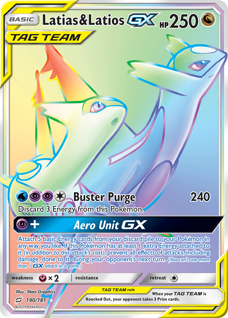 Latias & Latios GX (190/181) [Sun & Moon: Team Up] - Pokémon - Card Brawlers | Quebec | Canada |