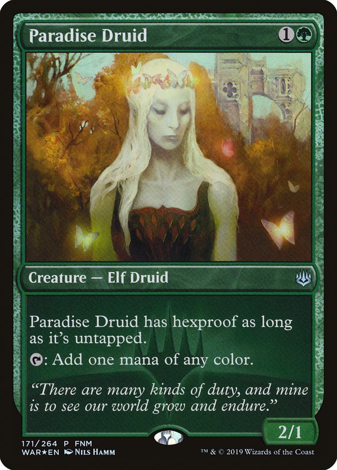 Paradise Druid (FNM) [War of the Spark Promos] - Magic: The Gathering - Card Brawlers | Quebec | Canada |