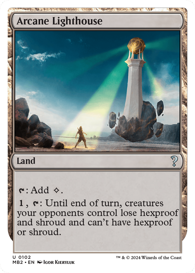 Arcane Lighthouse (White Border) [Mystery Booster 2] - Magic: The Gathering - Card Brawlers | Quebec | Canada |