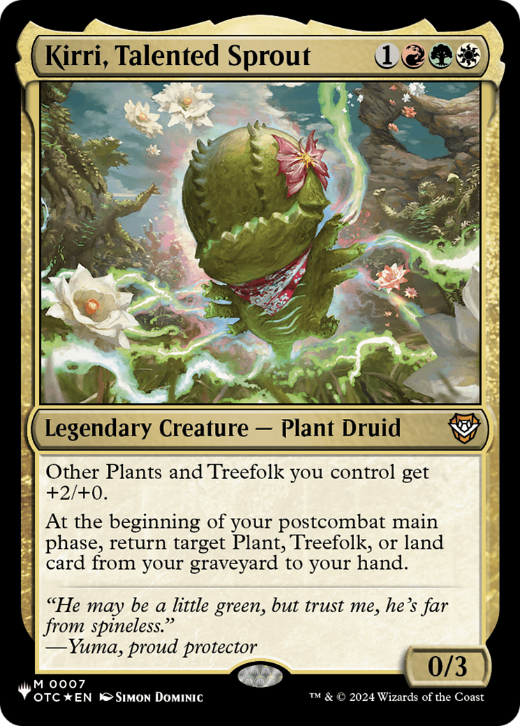 Kirri, Talented Sprout (OTC) [The List] - Magic: The Gathering - Card Brawlers | Quebec | Canada |