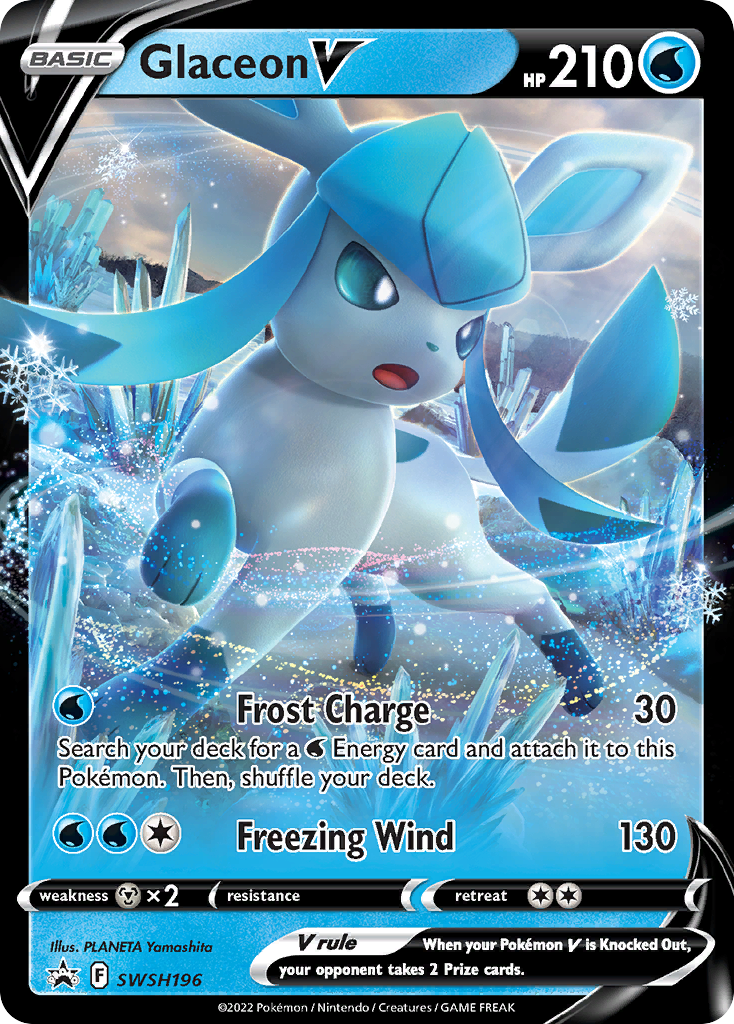 Glaceon V (SWSH196) [Sword & Shield: Black Star Promos] - Pokémon - Card Brawlers | Quebec | Canada |