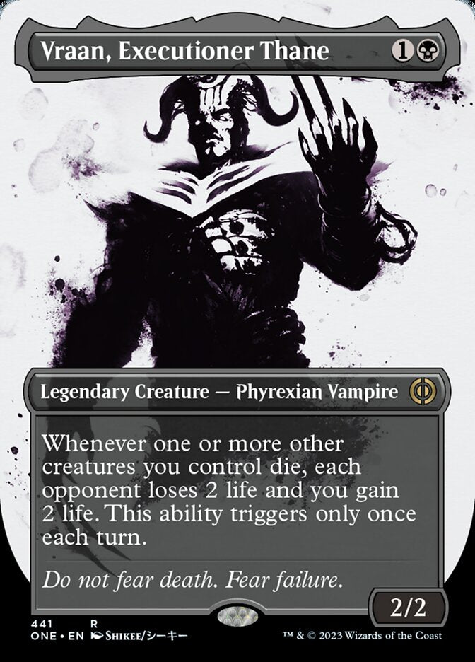 Vraan, Executioner Thane (Borderless Ichor Step-and-Compleat Foil) [Phyrexia: All Will Be One] - Magic: The Gathering - Card Brawlers | Quebec | Canada |