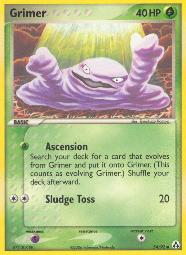 Grimer (54/92) [EX: Legend Maker] - Pokémon - Card Brawlers | Quebec | Canada |