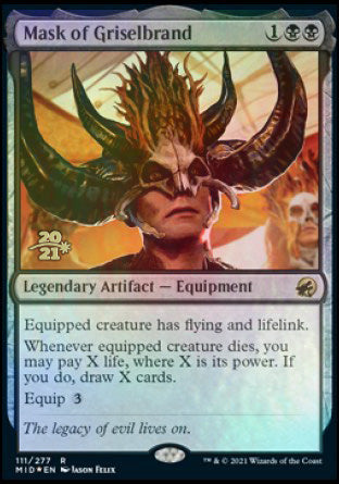 Mask of Griselbrand [Innistrad: Midnight Hunt Prerelease Promos] - Magic: The Gathering - Card Brawlers | Quebec | Canada |