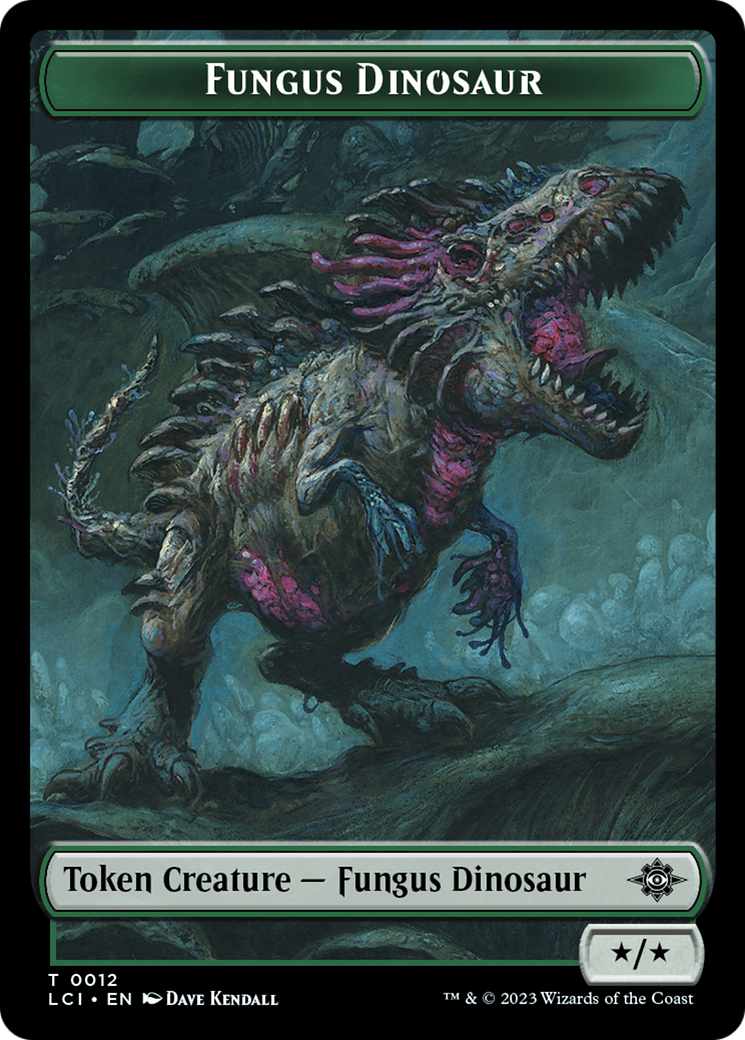 Fungus Dinosaur // Spirit Double-Sided Token [The Lost Caverns of Ixalan Tokens] - Magic: The Gathering - Card Brawlers | Quebec | Canada |