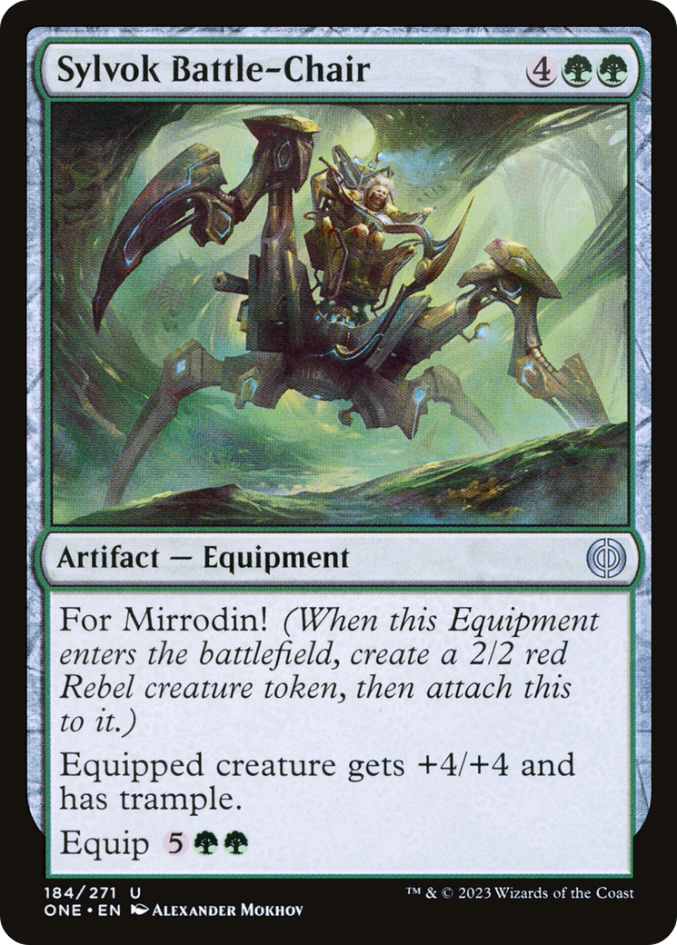 Sylvok Battle-Chair [Phyrexia: All Will Be One] - Magic: The Gathering - Card Brawlers | Quebec | Canada |