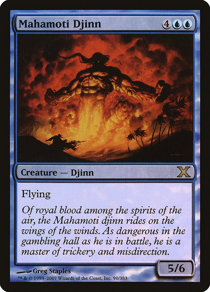 Mahamoti Djinn (Premium Foil) [Tenth Edition] - Magic: The Gathering - Card Brawlers | Quebec | Canada |
