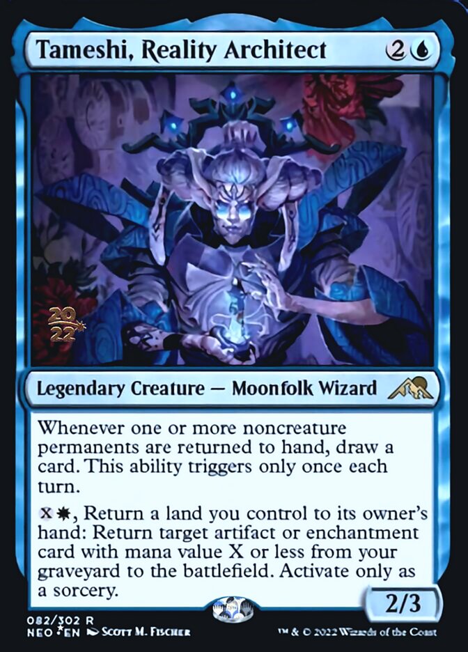 Tameshi, Reality Architect [Kamigawa: Neon Dynasty Prerelease Promos] - Magic: The Gathering - Card Brawlers | Quebec | Canada |