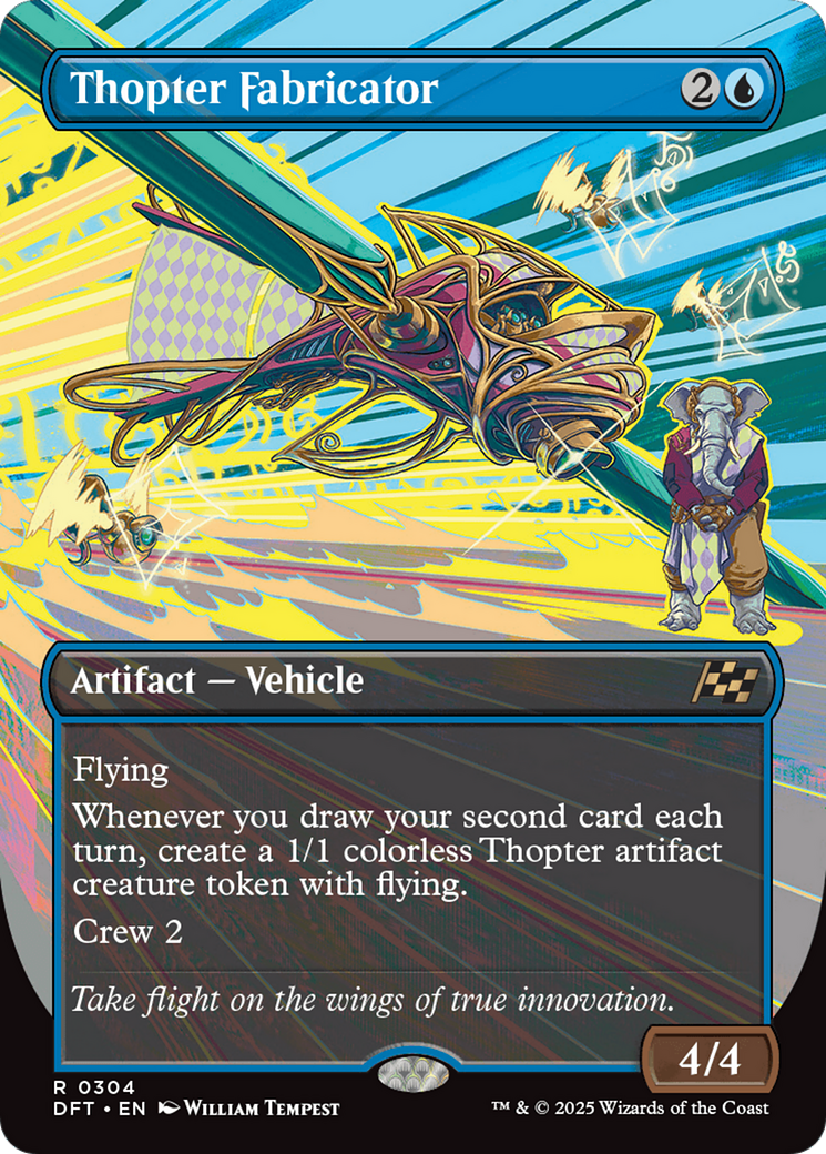 Thopter Fabricator (Borderless) [Aetherdrift] - Magic: The Gathering - Card Brawlers | Quebec | Canada |