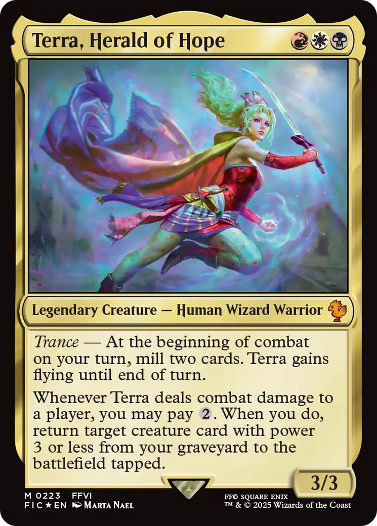 Terra, Herald of Hope (Surge Foil) [FINAL FANTASY Commander] - Magic: The Gathering - Card Brawlers | Quebec | Canada |