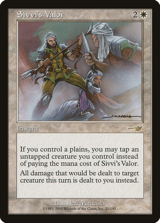 Sivvi's Valor [Nemesis] - Magic: The Gathering - Card Brawlers | Quebec | Canada |