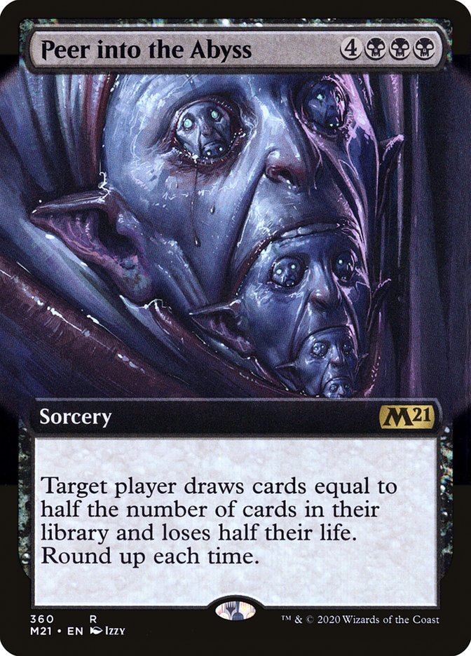 Peer into the Abyss (Extended Art) [Core Set 2021] - Magic: The Gathering - Card Brawlers | Quebec | Canada |