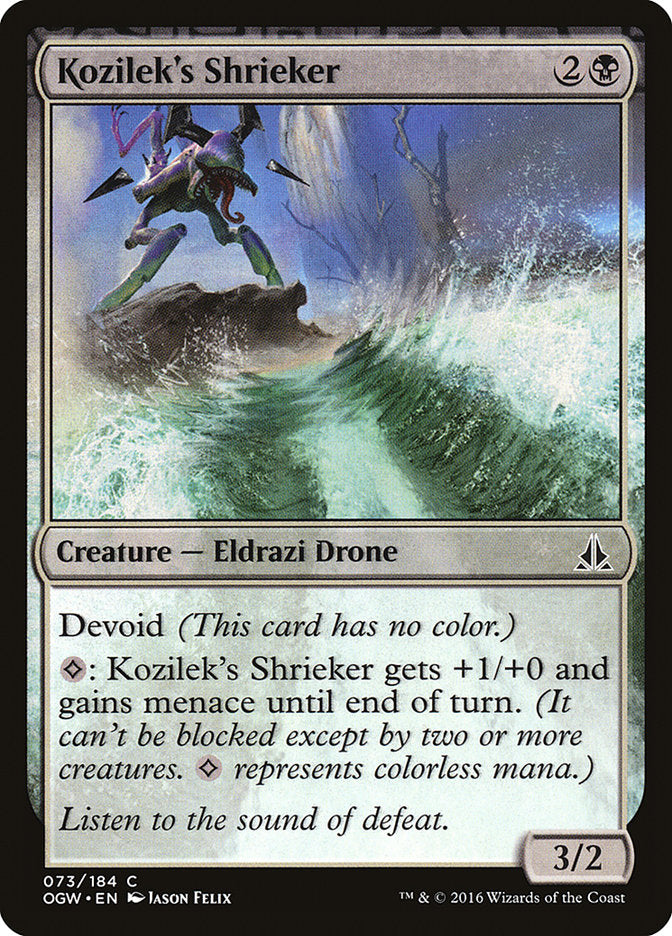 Kozilek's Shrieker [Oath of the Gatewatch] - Magic: The Gathering - Card Brawlers | Quebec | Canada |