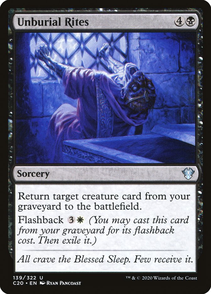 Unburial Rites [Commander 2020] - Magic: The Gathering - Card Brawlers | Quebec | Canada |