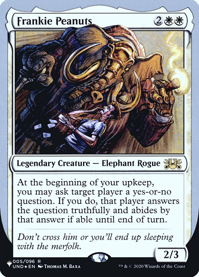 Frankie Peanuts (Unfinity Foil Edition) [The List] - Magic: The Gathering - Card Brawlers | Quebec | Canada |
