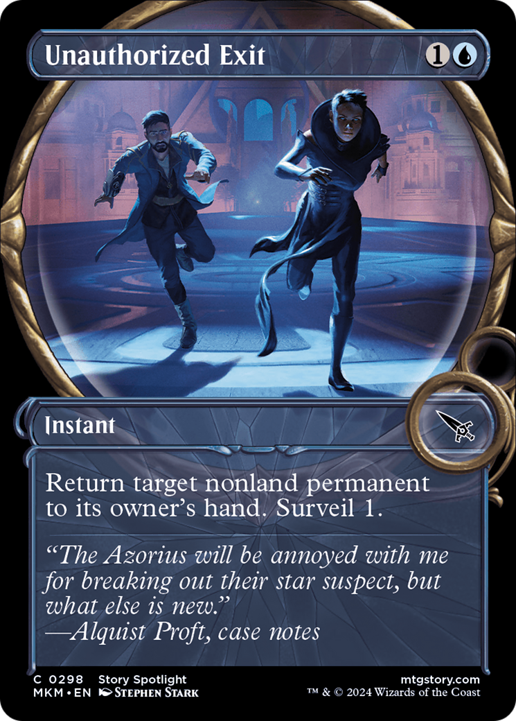 Unauthorized Exit (Showcase) [Murders at Karlov Manor] - Magic: The Gathering - Card Brawlers | Quebec | Canada |