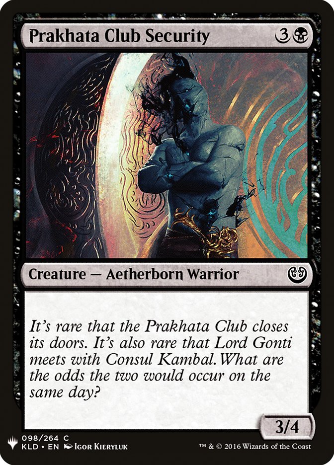 Prakhata Club Security [Mystery Booster] - Magic: The Gathering - Card Brawlers | Quebec | Canada |
