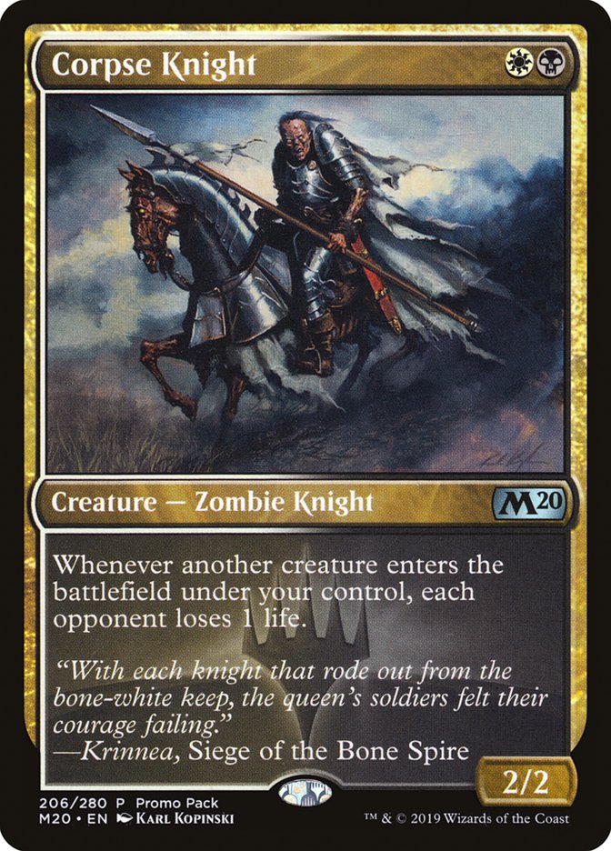 Corpse Knight (Promo Pack) [Core Set 2020 Promos] - Magic: The Gathering - Card Brawlers | Quebec | Canada |