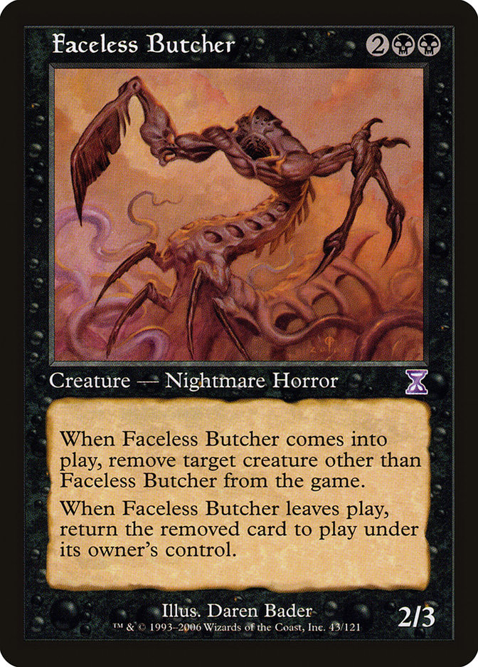 Faceless Butcher [Time Spiral Timeshifted] - Magic: The Gathering - Card Brawlers | Quebec | Canada |