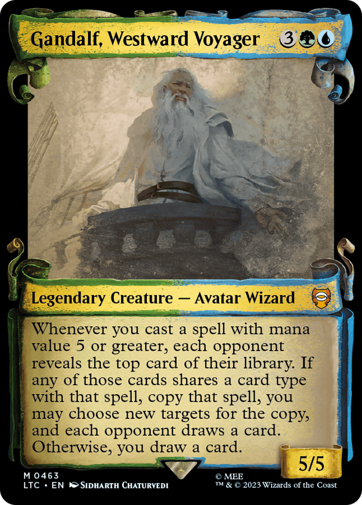 Gandalf, Westward Voyager [The Lord of the Rings: Tales of Middle-Earth Commander Showcase Scrolls] - Magic: The Gathering - Card Brawlers | Quebec | Canada |