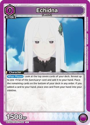 Echidna (091) (Box Topper Foil) (UE24BT/REZ-1-091) - UE24BT ReZERO Starting Life in Another World Foil - Card Brawlers