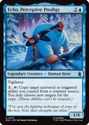 Echo, Perceptive Prodigy (MSH-051) - Marvel Super Heroes Foil - Card Brawlers