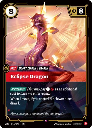 Eclipse Dragon (016/166) - Vendetta Foil - Card Brawlers