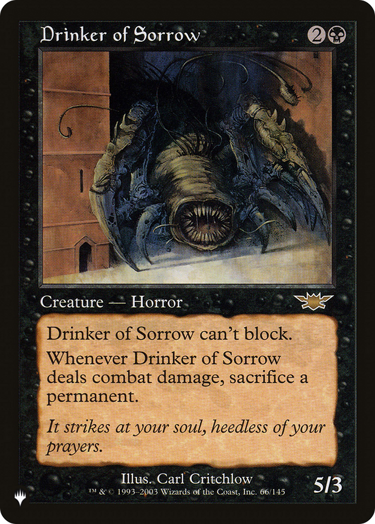 Drinker of Sorrow [The List] - Magic: The Gathering - Card Brawlers | Quebec | Canada |