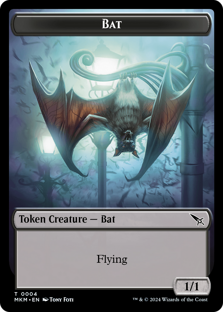 Detective // Bat Double-Sided Token [Murders at Karlov Manor Tokens] - Magic: The Gathering - Card Brawlers | Quebec | Canada |